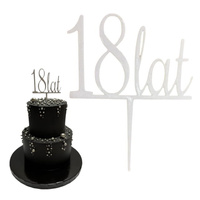 Topper na tort personalizowany LICZBA+ LAT