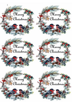 Świąteczny opłatek na muffinki pierniki wz. II