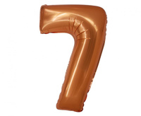 #BFC43 Balon foliowy Smart, Cyfra 7, miedziana, 76 cm KK
