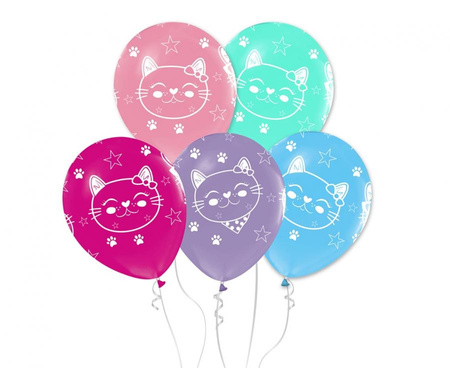 #BL Balony Koty, 12"/ 5 szt.