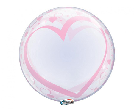 #BFK Balon Takara Bubble Balloon - Serca i serduszka, 555 mm/ 10 szt. (rozm. QL 24,0") KK