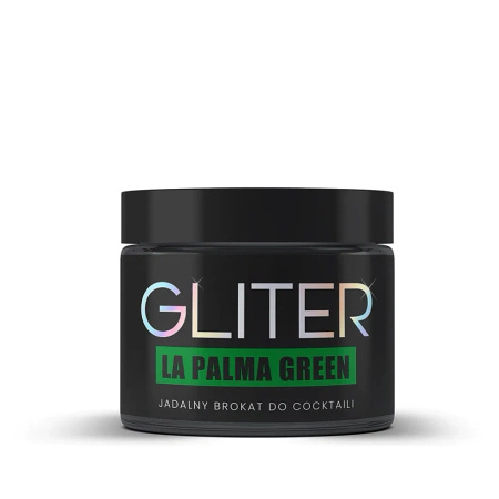 Jadalny brokat do napojów LA PALMA GREEN GLITER ZIELONY