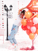 Balon foliowy Gwiazda 3D, 70cm, srebrny