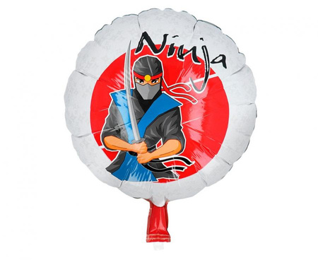 #BFK Balon foliowy Ninja, dwustronny, 45 cm