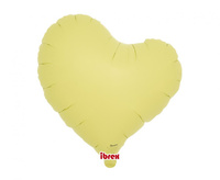 #BFK Balon Ibrex Hel, serce Sweet 14", Pastel Yellow, 5 szt.