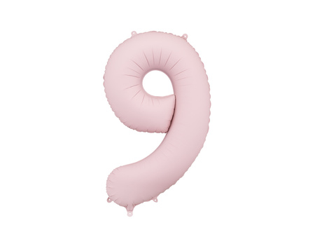 Balon foliowy Cyfra '0', 86cm, jasny beż