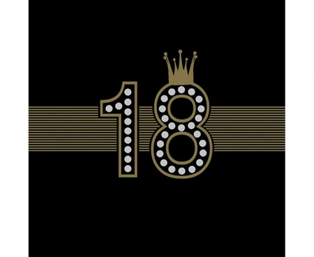 #ZSE Serwetki papierowe 18th Hollywood Style, 33 x 33 cm,  20 szt.
