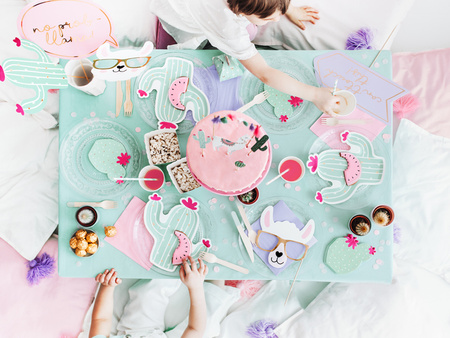 Balony 30cm, happy birthday, P. Baby Blue (1 op. / 50 szt.)