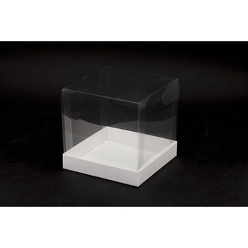 Pudełko na mini torcik BENTO CAKE 15x15x15 cm BIAŁE