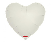 #BFK Balon Ibrex Hel, serce 14", Cloud Gray, 5 szt.