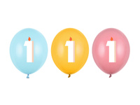 Balony 30 cm, 1, mix (1 op. / 50 szt.)