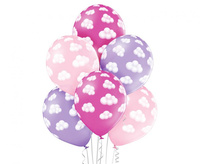 #BL Balony D11 Fluffy Clouds Girl 1C5S, 6 szt.