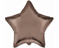 #BFK Balon foliowy 18" FX - Gwiazda (satynowy brązowy), niepakowany