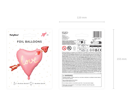 Balon foliowy Gwiazda 3D, 95cm, srebrny