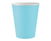 #ZKU_GD Kubeczki pap. Jednokolorowe, jasnoniebieskie, certyfikat FSC, 250 ml, 6 szt.