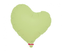 #BFK Balon Ibrex Hel, serce Sweet 14", Pastel Green, 5 szt.