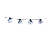 #DEI Łańcuch LED Piłki srebrne, 140 cm