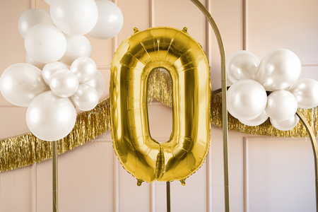 Balon foliowy Cyfra ''2'', 72cm, srebrny