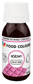 Barwnik do czekolady i mas tłustych RÓŻOWY 18 ml Food Colours