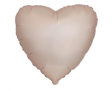 #BFK Balon foliowy 18" FX - Serce (matowe Starlight Gold), pakowany