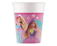 #ZKU Kubeczki papierowe Barbie Fantasy, 200 ml, 8 szt. (FSC)