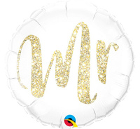 #BFK Balon foliowy 18" QL CIR - "MR złoty" KK