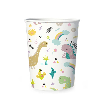Kubek Dinozaury 220 ml 6 szt. Party Pal