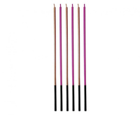 #SU Świeczki B&C metaliczne, róż/złoty róż, 3x3x170mm, 6szt. KK