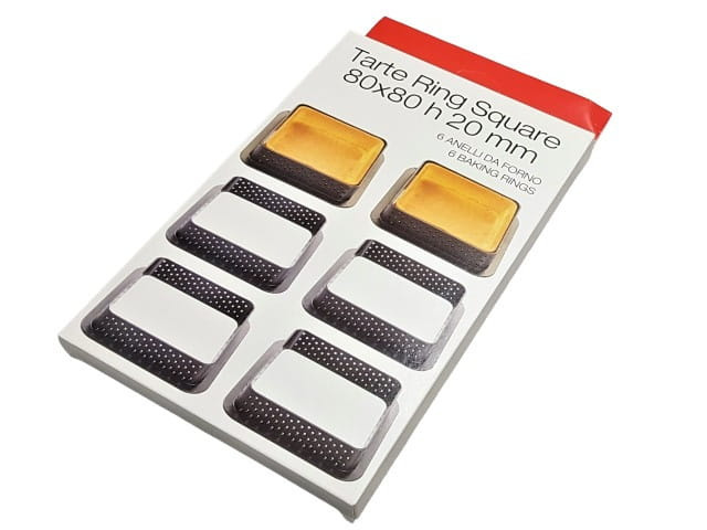 Detal perforacji – rant do tartaletek kwadratowy 80x80 mm