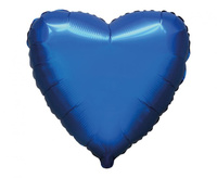 #BFK Balon foliowy 18" FX - Serce (satynowy czarny), pakowany