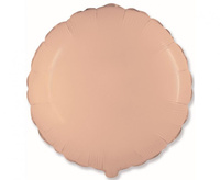 #BFK Balon foliowy 18" FX - Okrągły (pastel j.pomarańczowy) KK, niepakowany