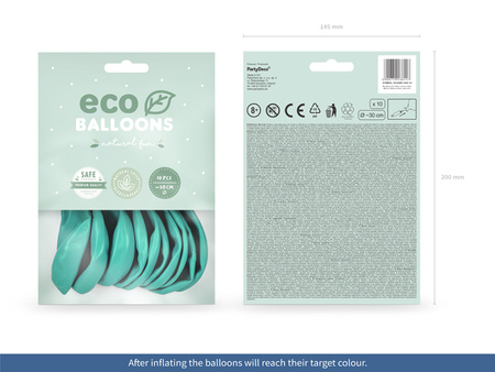 Balony Eco 26cm pastelowe, ciemna mięta (1 op. / 10 szt.)