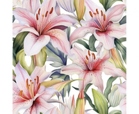 #ZSE Serwetki papierowe Light Pink Lilies, 33 x 33 cm, 20 szt.