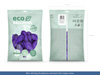 Balony Eco 30cm metalizowane, różowe złoto (1 op. / 100 szt.)