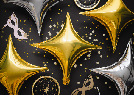 Dekoracja bibułowa Nietoperz, 45x17 cm, czarny