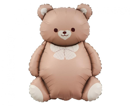 #BFK Balon foliowy Miś z kokardką, 65x47cm