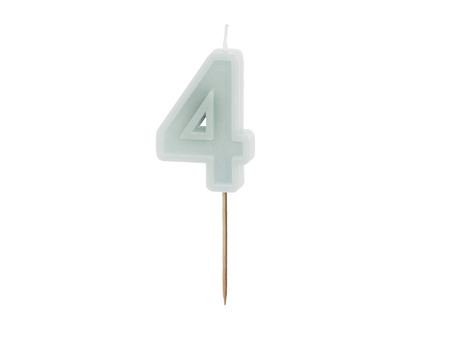 Świeczka urodzinowa Cyferka 9, różowe złoto, 4.5cm