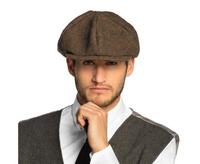 #STAI Beret dla dorosłych Brytyjczyk, brązowy