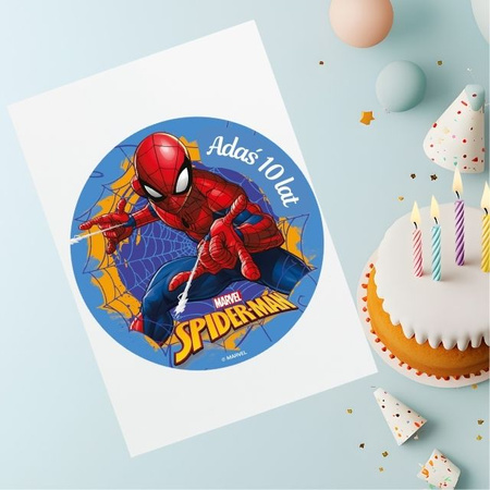 Opłatek na tort SPIDERMAN