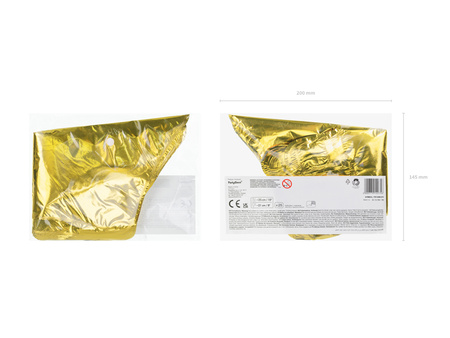 Balony Eco 33 cm, Cyfra '' 7 '', jasny złoty (1 op. / 6 szt.)