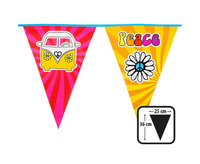 #DEGI Girlanda flagi Hippie, 36 x 25 cm, 6 m. KK