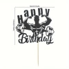Papierowy topper na tort Happy Birthday SIŁOWNIA KULTURYSTA 
