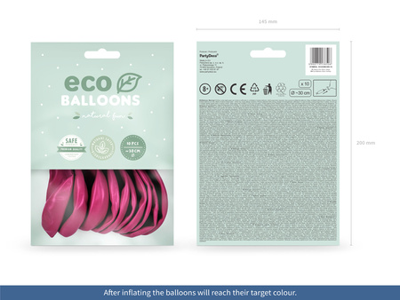 Balony Eco 26cm pastelowe, różowy (1 op. / 10 szt.)