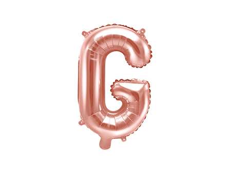 Balon foliowy Litera ''B'', 35cm, ciemny różowy
