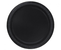 #ZTA Talerzyki papierowe czarne, 18 cm, 8 szt.