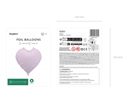 Balon foliowy Cyfra '8', 86cm, jasny beż