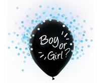 #BL Balony Helium Formula, Boy Or Girl, niebieskie konfetti, 12 cali, 4 szt.