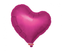 #BFK Balon Ibrex Hel, serce Sweet 18", Metallic Magenta, 5 szt.