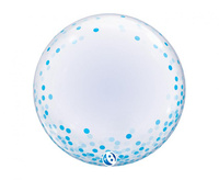 #BFK Balon Takara DECO Blue Confetti Dots, 24"