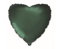 #BFK Balon foliowy 18" FX - Serce (satynowy c. zielony), niepakowany